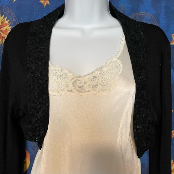 Y2K black sequin Urban Behavior shrug - Picture 3 of 6